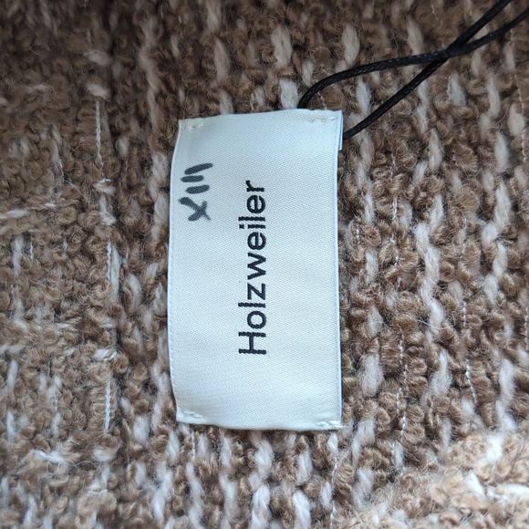 NWT Holzweiler Tine Seed Brown Knit Wool Blend Boxy Cardigan Women's Size Small - Picture 2 of 8